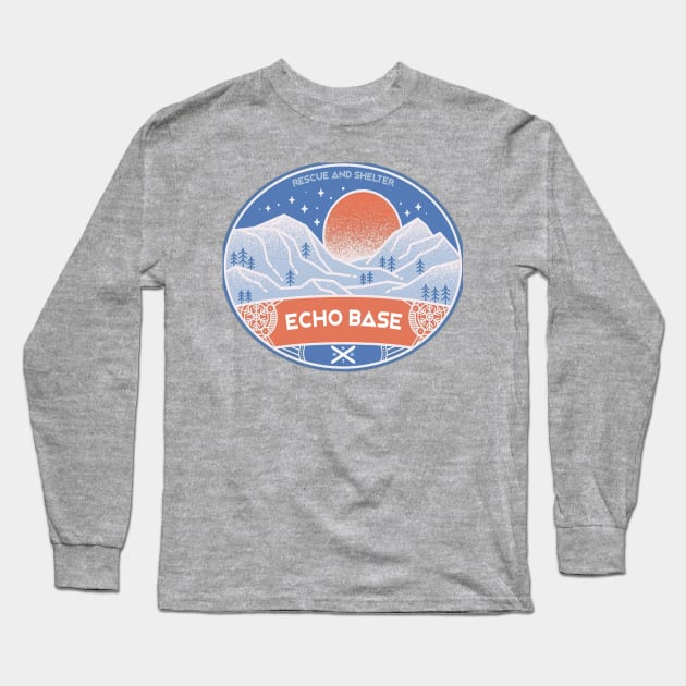 Rebel Echo Base in Hoth Long Sleeve T-Shirt by Cisne Negro